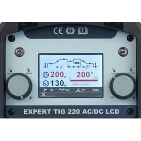 EXPERT TIG 220 AC/DC PULSE LCD spawarka TIG Ideal